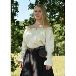 Schwarze Battle-Merchant Schulterfreie Mittelalter-Röcke aus Baumwolle für Damen Größe L 