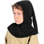 Mittelalter Gugel schwarz Kostümzubehör Kinder Kinder