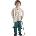 Beige Unifarbene Hemad.de Stehkragen Mittelalter-Kostüme aus Baumwolle für Kinder 