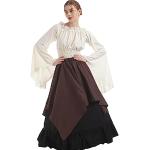 Braune Mittelalter-Röcke für Damen Größe L 
