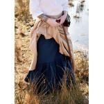 Braune Mittelalter-Röcke aus Baumwolle für Damen Größe M 