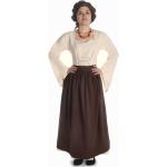 Braune Unifarbene Hemad.de Mittelalter-Röcke aus Baumwolle für Damen Größe 3 XL 