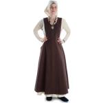 Braune Unifarbene Ärmellose Hemad.de Mittelalter-Röcke aus Baumwolle für Damen Einheitsgröße 