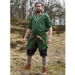 Grüne Kurzärmelige Mittelalter-Hemden & Mittelalter-Blusen aus Baumwolle für Herren 