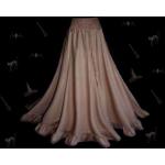 Sandfarbene Maxi Mittelalter-Röcke aus Baumwolle für Damen Größe L 