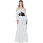 Weiße Mittelalter-Röcke aus Baumwolle für Damen Größe L 
