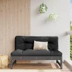 Reduzierte Graue Rustikale Gartensofas & Outdoor Sofas aus Massivholz Breite 100-150cm, Höhe 100-150cm, Tiefe 50-100cm 