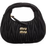 Reduzierte Schwarze Miu Miu Lederhandtaschen aus Leder für Damen mini 