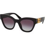 Schwarze Miu Miu Cateye Sonnenbrillen aus Kunststoff für Damen 