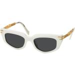 Weiße Miu Miu Cateye Sonnenbrillen aus Kunststoff für Damen 