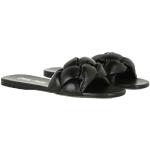 Miu Miu Slipper & Pantoletten - Padded Flat Sandals Leather - in black - für Damen