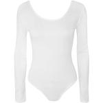 mix_lot Damen Sommer Langarm Stretch Body Damen Trikot Körper Top Stretch Tshirt (Weiß, S/M 36-38)