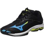 Mizuno Unisex Wave Lightning Z6 Sneaker, Black/BlueAtoll/SYellow, 45 EU