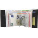 MJ-Design-Germany Geldbörse Dollarclip, Echt Leder, Herren, Münzfach, Druckknopf, schwarz