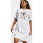Weiße Oversize Bio Shirtkleider aus Baumwolle für Damen Größe L 