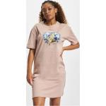 Rosa Vintage Bio Shirtkleider aus Baumwolle für Damen Größe XXL 