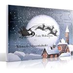 Schwarze Schmuck Adventskalender aus Emaille für Kinder zu Weihnachten 