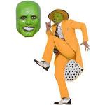 Mjparty Herren-Kostüm "The Mask" Deluxe, Jim Carrey, 90er Jahre, Gangster Zoot-Anzug, Maske inklusive