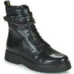 Schwarze Mjus Stiefel aus Leder Größe 39 