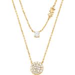Goldene Elegante Michael Kors Zweireihige Halsketten poliert aus Silber für Damen 