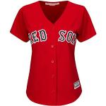 MLB Boston Red Sox Damen Baseball Trikot Cool Base Majestic Jersey rot Girls (XL)
