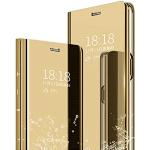Goldene Samsung Galaxy A05s Hüllen Art: Flip Cases mit Bildern mit Schutzfolie 