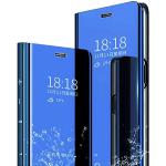 Himmelblaue Samsung Galaxy S24+ Hüllen Art: Flip Cases mit Bildern mit Schutzfolie 