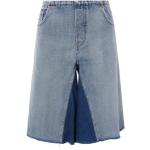 Reduzierte Blaue Maison Martin Margiela Jeans-Bermudas aus Baumwolle für Damen für den für den Sommer 