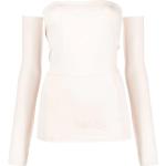 Reduzierte Weiße Langärmelige Maison Martin Margiela Schulterfreie Off Shoulder Shirts & Schulterfreie Shirts für Damen Größe XS 