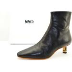 Schwarze Maison Martin Margiela Ankle Boots & Klassische Stiefeletten aus Leder für Damen Größe 37 