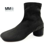 Schwarze Maison Martin Margiela Ankle Boots & Klassische Stiefeletten aus Leder für Damen Größe 39 