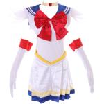 Weiße Sailor Moon Matrosen-Kostüme für Damen Größe XXL 