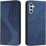 Blaue Samsung Galaxy A05s Hüllen Art: Flip Cases mit Bildern aus Silikon klappbar 