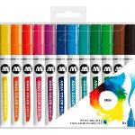 MO200490 - Marker, Aqua Color Brush, Set, 12 Farben MOLOTOW