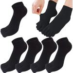 Schwarze Casual Zehensocken aus Baumwolle für Damen Größe 39 für den für den Sommer 