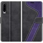 Violette Huawei P30 Hüllen Art: Flip Cases mit Bildern aus Leder 