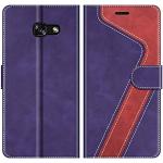 Violette Samsung Galaxy A5 Hüllen Art: Flip Cases mit Bildern aus Leder 
