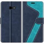 Reduzierte Blaue Samsung Galaxy J4 Cases 2018 Art: Flip Cases mit Bildern aus Leder 