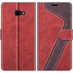 Reduzierte Rote Samsung Galaxy J4 Cases 2018 Art: Flip Cases mit Bildern aus Leder 