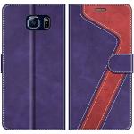 Violette Samsung Galaxy S6 Cases Art: Flip Cases mit Bildern aus Leder 