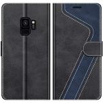 Reduzierte Schwarze Samsung Galaxy S9 Hüllen Art: Flip Cases mit Bildern aus Leder 