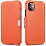 Orange iPhone 11 Hüllen Art: Flip Cases mit Bildern aus Leder 