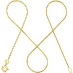 Nickelfreie Goldene Elegante Schlangenketten aus Gold für Damen 