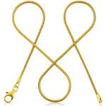 Nickelfreie Gelbe Elegante Schlangenketten vergoldet aus Silber für Damen 