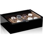 Schwarze Modalo Uhrenaufbewahrungen: Uhrenboxen & Uhrenkästen aus Holz für Herren 