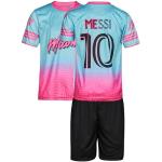 MODAMİT Kinder Trikot Miami Türkis Leo Messi #10, Mit Kurz (140,Türkis)