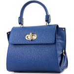 Royalblaue Damenschultertaschen & Damenshoulderbags mit Reißverschluss klein 