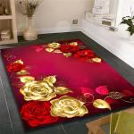 Rosa Moderne Badteppiche aus Polyester maschinenwaschbar 