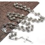 Reduzierte Silberne Rosenkränze & Gebetsketten aus Silber für Damen zur Kommunion 