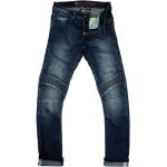 Blaue MODEKA Slim Fit Jeans aus Denim für Damen Größe L 